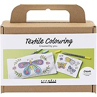 Creativ Company Mini Craft Kit Textile Colouring Butterflies - Creative Kit