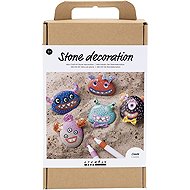 Creativ Company Craft Kit Stone Decoration Monster - Pebble Painting