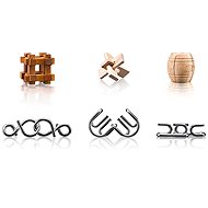 Popular Set metal - wood 6 pcs - Brain Teaser