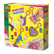 SES Decorating keychains with glittering rhinestones - Diamond Painting