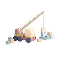 Cubika Pastel 15917 Car crane with magnet 14 pieces - Toy Car for Toddlers