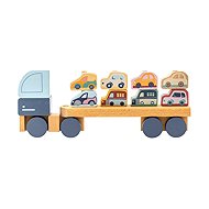 Cubika Pastel 15924 Truck with cars 12 pieces - Toy Car for Toddlers