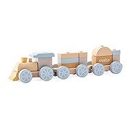 Cubika Pastel 15900 Rainbow train with two cars 15 pieces - Train