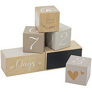Label Label Milestone Cubes Nougat - Wooden Blocks