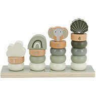 Label Label Small folding rings Olive Green - Sort and Stack Tower