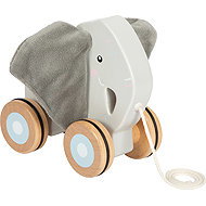 Small Foot Elephant with rustling ears - Push and Pull Toy