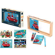 Vilac 4D jigsaw puzzle Vehicles - Wooden Puzzle