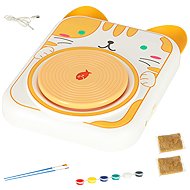 KIK KX3136 Potter's wheel, creative set with clay and paints, yellow - Pottery Wheel
