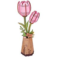 RoboTime Pink Tulip - 3D Puzzle