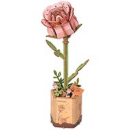 RoboTime Pink Rose - 3D Puzzle