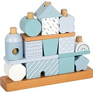 Small Foot Little House Blue - Sort and Stack Tower