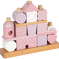 Small Foot Little House Pink - Sort and Stack Tower
