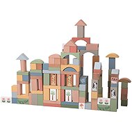 Safari kids with animals - Wooden Blocks