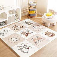 Two Kids Animal Party 9 parts - Play Mat