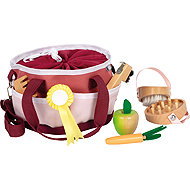 Small Foot Horse Care with bag red - Educational Set