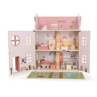 Two kids House with dolls pink - Doll House