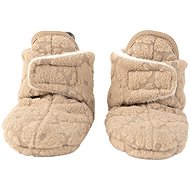 Lodger Slipper Folklore Fleece Beige 6-12m - Baby Booties