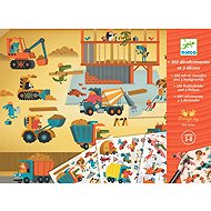 Djeco Set with pen and ink pictures Cars - Creative Kit