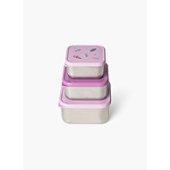 Citron Set of 3 Stormy Unicorn Stackable Boxes - Food Container Set