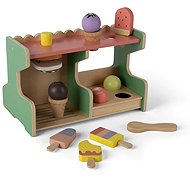 Dantoy Playful Wood Ice Cream Stand 12 pcs - Kids' Play Store
