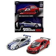 Jada Fast and Furious Twin Pack 2006 Mitsubishi Lancer Evo IX and 2002 Nissan Skyline GTR R34 - Metal Model
