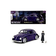 Jada Wednesday car 1972 VW Beetle and figurine Wednesday - Metal Model
