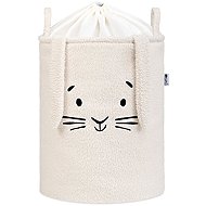 Sipo Premium Bouclé basket with drawstring 43 l Rabbit Cream - Storage Box