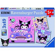 Ravensburger 120043324 Kuromi 3 × 49 pieces - Jigsaw Puzzle