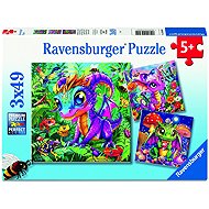 Ravensburger 120043010 Draco Discovering Nature 3 × 49 pieces - Jigsaw Puzzle
