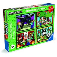 Ravensburger 120042907 Minecraft 4 × 100 pieces - Jigsaw Puzzle