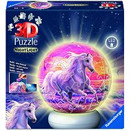 Ravensburger 120080541 Puzzle-Ball Horses (Night Edition) - 3D Puzzle