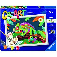 Ravensburger 120232605 CreArt colourful Chameleon - Painting by Numbers