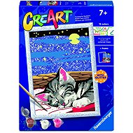 Ravensburger 120232629 CreArt Dreamy Cat with Glitter - Painting by Numbers