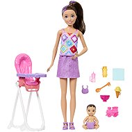 Barbie Skipper Babysitter Nanny with highchair - Doll