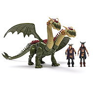 How to Train Your Dragon Big Dragon & Viking Zippleback and Twins - Figure