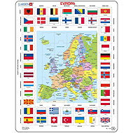 Dino Europe map / flags edu - Jigsaw Puzzle