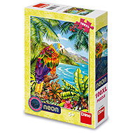 Dino Jungle Parrot XL neon - Jigsaw Puzzle