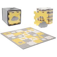 Kinderkraft Select habszivacs puzzle szőnyeg Luno 185 × 165 cm Yellow 30 db - Habszivacs puzzle