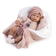 Guca 10220 Blanca - realistic baby with sounds and soft fabric body - 38 cm - Doll