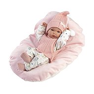 Llorens 63504 New Born baby girl - realistic baby with all-vinyl body - 35 cm - Doll