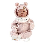 Llorens 84480 New Born - realistic baby with sounds and soft fabric body - 44 cm - Doll