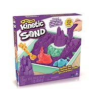 Kinetic Sand Krabice tekutého písku s podložkou Fialová - Kinetic Sand