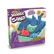 Kinetic Sand Folyékony homok alátéttel, kék - Kinetikus homok