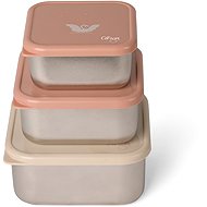 Citron Set of 3 stackable Ballerina boxes - Food Container Set