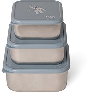 Citron Set of 3 stackable Spaceship boxes - Food Container Set