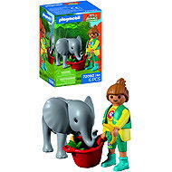 Playmobil 72092 Elephant and Nurse - Playmobil