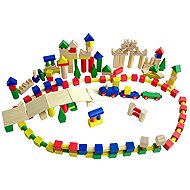 Two Children Dice coloured - Wooden Blocks