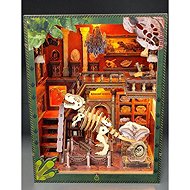 Two kids 3D puzzle Bookmark Miniature house Dinosaur museum - Craft for Kids