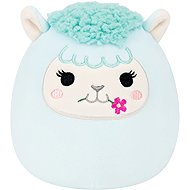 Squishmallows Turquoise llama with flowerLorna - Soft Toy