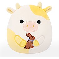 Squishmallows Yellow cow with chocolate bunny Bodie - Soft Toy